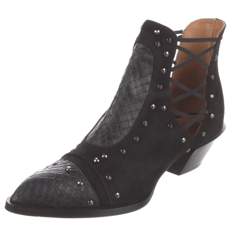 Alexa Wagner leather studded heel bottoms women’s 41 black EUC